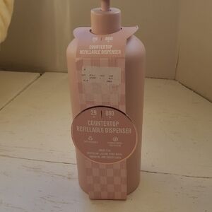 Pink Countertop Refillable Dispenser
